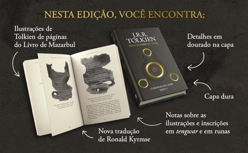 Nesta edição, você encontra: capa dura; nova tradução de Ronald Kyrmse; detalhes em dourado na capa