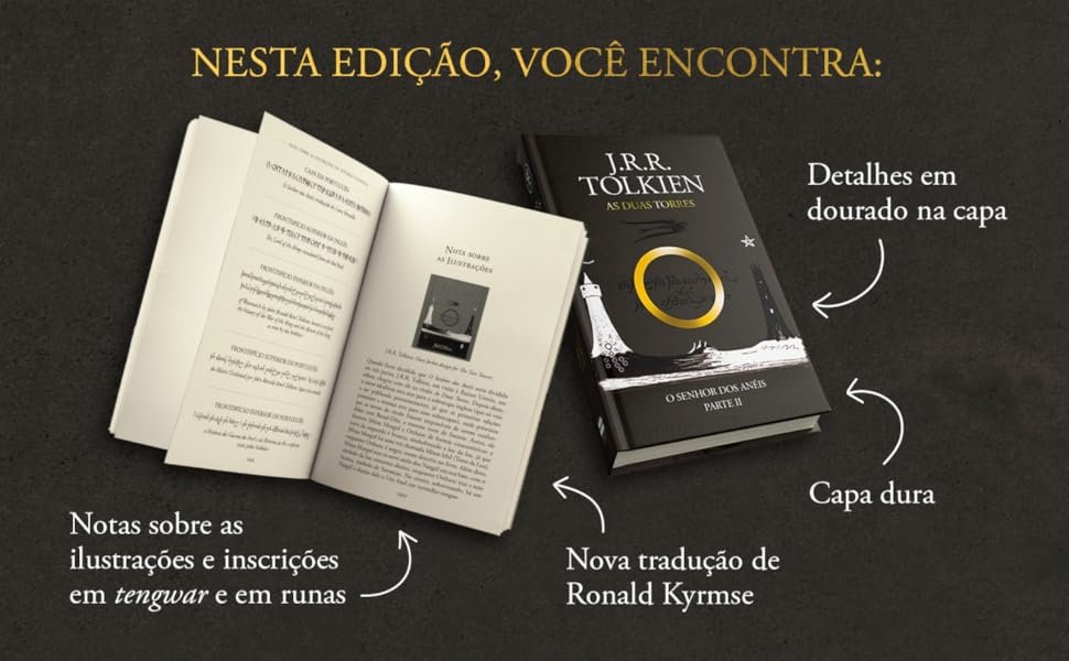 Nesta edição, você encontra: capa dura, nova tradução de Ronald Kyrmse, detalhes em dourado na capa