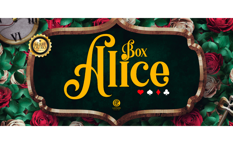 Alice Edição Luxo - Box com 2 livros Alice no país das Maravilhas Alice Através do Espelho