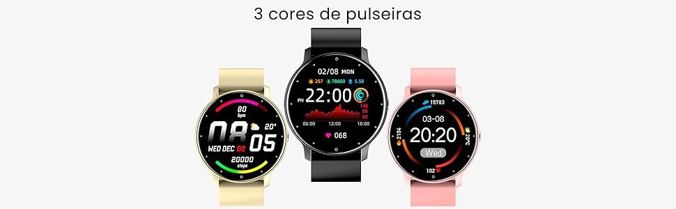 3 cores de pulseira
