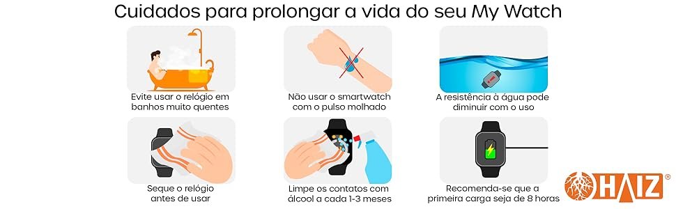 cuidados com os My watch