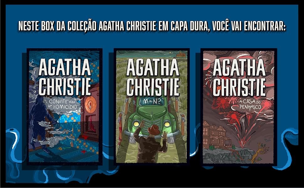 Neste box da coleção Agatha Christe em capa dura, você vai encontrar: